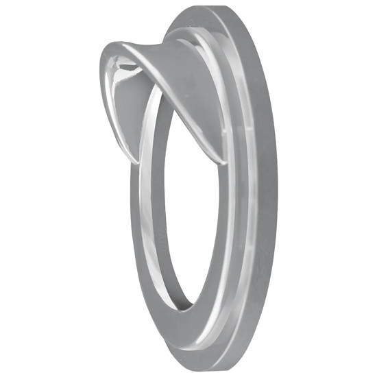 Chrome Plastic Snap On Pyrometer Gauge Bezel W/ Visor For Peterbilt