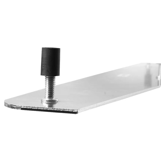 4 X 24 Inch Chrome Steel Bottom Mud Flap Plate - 3 Stud