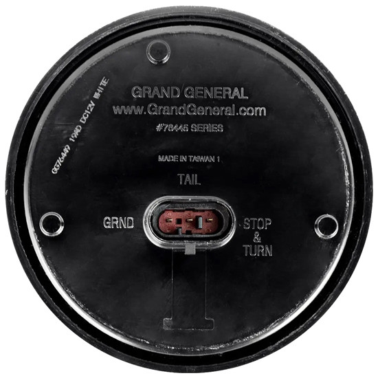 4.5 Inch Round Back Up Light - 3-Pin - White LED / Clear Lens