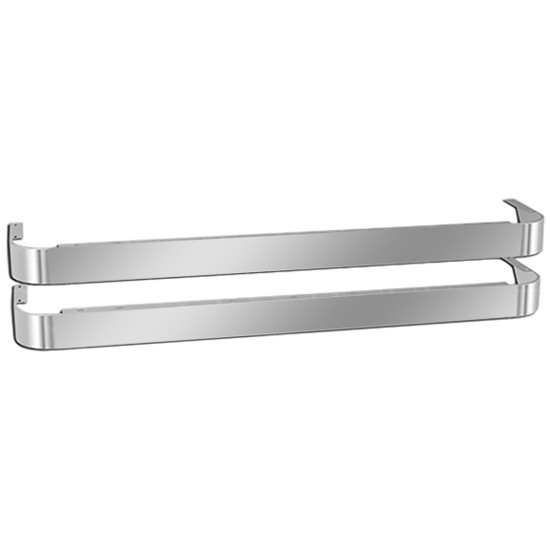 4 Inch Wide Stainless Steel Sleeper Panel, Blank For 72 Inch Peterbilt Sleeper