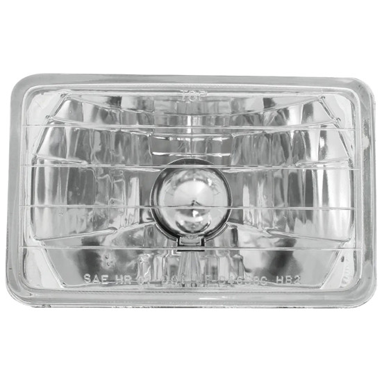 4 X 6 Inch Rectangular Halogen Headlight W/ H4 Bulb