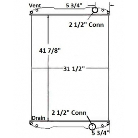 Freightliner Columbia, M2-112, Century Radiator W/ Out Frame By BESTfit Replaces OE 0520514001, A0519870002, A0519870003,