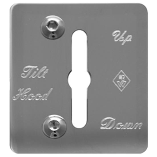 Stainless Steel Switch Trim - Tilt Hood For Peterbilt 359