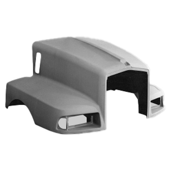 TPHD Fiberglass Hood W/ 62.5 Inch Centerline & Fenders For Kenworth T600A