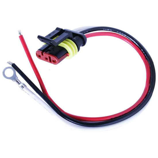 Straight 3-Pin Light Plug For 2 Function Light