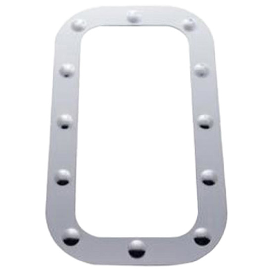 Stainless Steel Dimpled Vent Door Trim For Kenworth