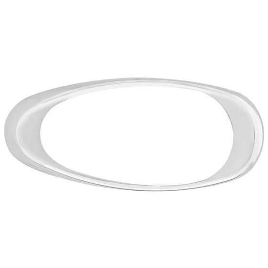 Chrome Plastic Sleeper Fairing Turn Signal Light Bezel For Freightliner Century, Columbia, Coronado