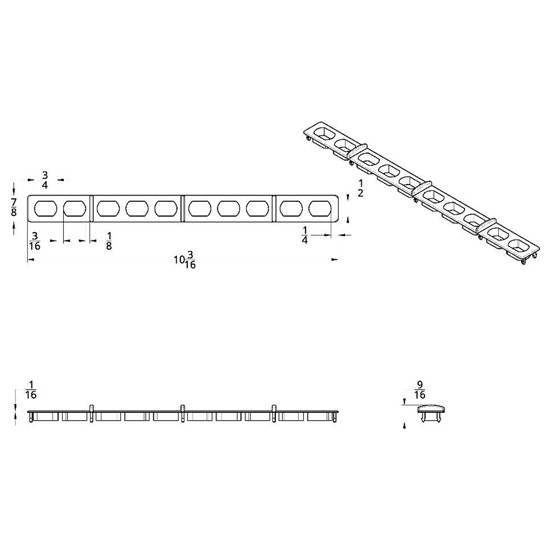 Chrome Plastic Button Panel Trim For Freightliner