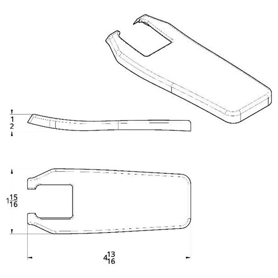 Chrome Plastic Hood Latch Handle Cover For International