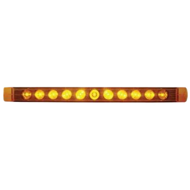 11 Diode 17 Inch Turn Signal Light Bar - Amber LED / Amber Lens 11 Diode 17 Inch Turn Signal Light Bar - Amber LED / Amber Lens