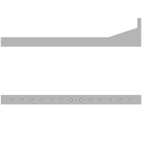 6.5 X 70 Inch Paintable Sleeper Panels W/ Amber Bulkhead Under Glow Lights For Peterbilt 367, 384, 386, 387, 388, 389, 587