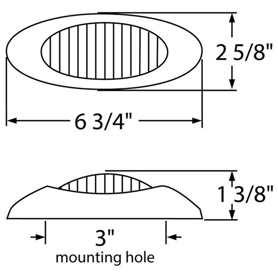 Phantom I Light With Chrome Bezel - Amber Lens Amber LED