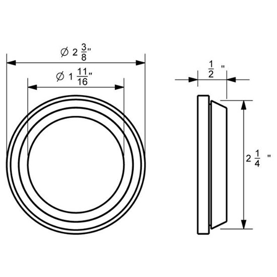 2 Inch Branch Deflector Grommet