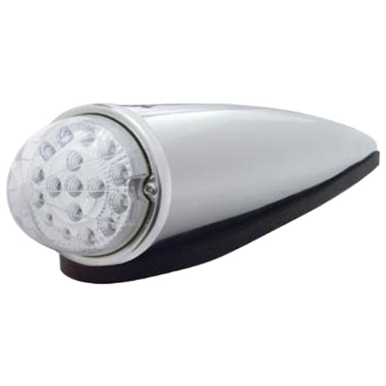 17 Diode Dual Function Watermelon Reflector Cab Light Kit W/ Die Cast Housing - Amber LED / Amber Lens