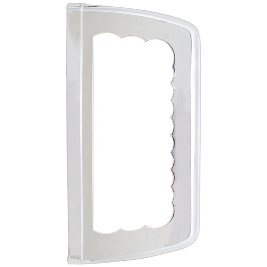 Chrome Plastic Turn Signal Light Bezel For Peterbilt