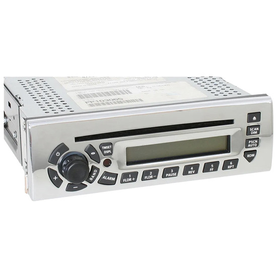 Chrome Steel Radio Unit Face Plate Cover For Peterbilt