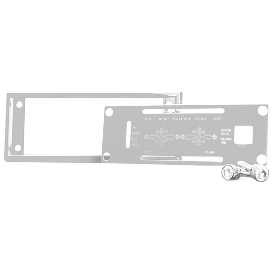 AC Heater Console Control Plate Set With Jewel Topped Dash Screws For Kenworth