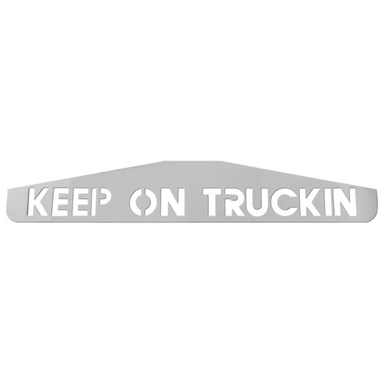 4 X 24 Inch Inch Chrome Steel Keep On Truckin Bottom Mud Flap Weights