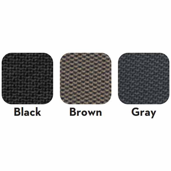 Legacy Black Tuff Cloth Mid Back Lo Base Seat With 18 Inch Arm Rests & Suspension Cover