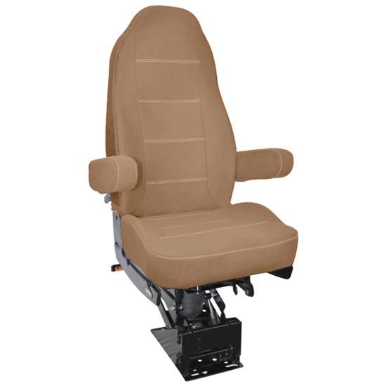 Heritage Silver Brown Tufftex Cloth High Back Seat W/ 20 Inch