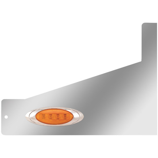 3 Inch Sleeper Extensions W/ 2 P1 Amber/Amber LED Lights For Peterbilt 357, 365, 367, 378, 379, 384, 385, 386, 388, 389, 567 W/ 70/78 Inch Unibilt Sleepers