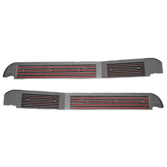 Chrome Billet Aluminum Floor Threshold Plates For Kenworth
