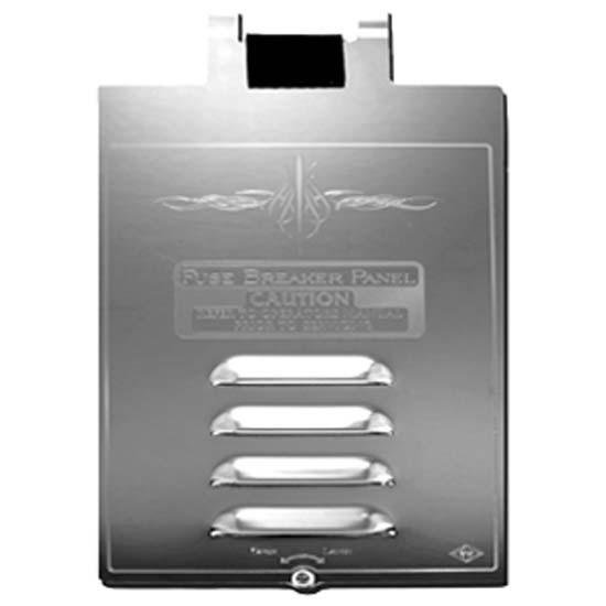 Stainless Steel Louvered Fuse Box Cover For Kenworth T600B, W900B