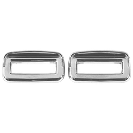 Chrome Bezel Switch Label Covers With Visor - 6 Pack For Peterbilt 378 & 379
