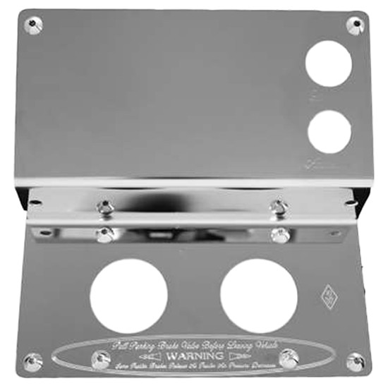 Stainless Steel Parking Brake, Lighter & Accessory Control Plate