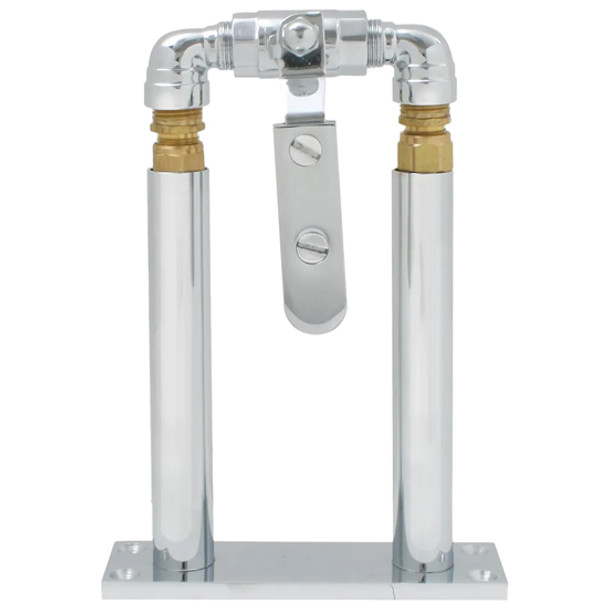Chrome Air Valve Lever & 7 Inch Floor Mount Stand For Grand General Trail Horn