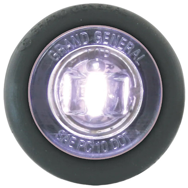 1.25 Inch Dual Function Single Diode Light - White LED / Clear Lens