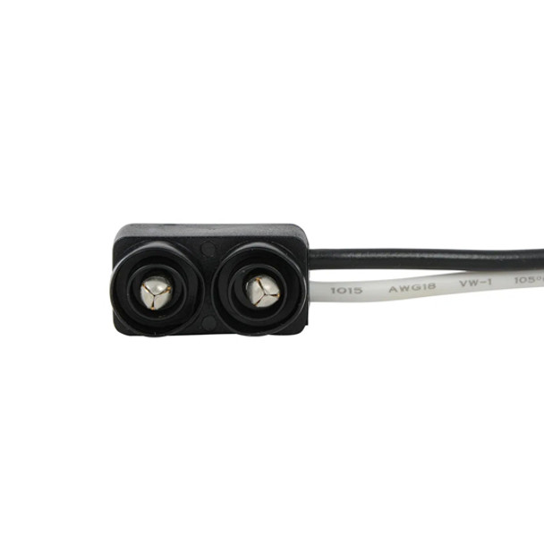 2 Prong 18 Gauge Pigtail With 6 Inch Lead