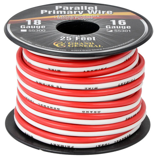 16 Gauge Parallel Primary 2 Wire - 25 Ft