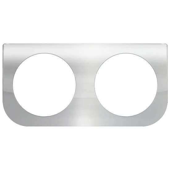 12 Inch Chrome Plated Steel 2 Hole Light Bracket For 4 Inch Sealed Light