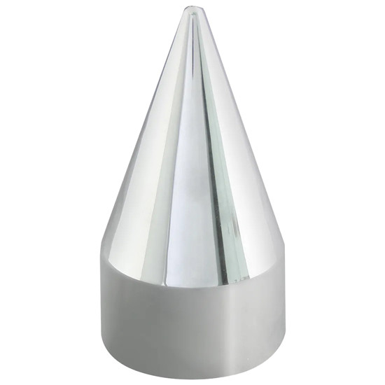 33MM X 4 3/16 Inch Chrome Rocket Screw On Lug Nut Cover