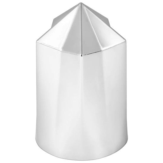 33MM X 3.5 Inch Chrome Pointed Star Screw On Lug Nut Cover