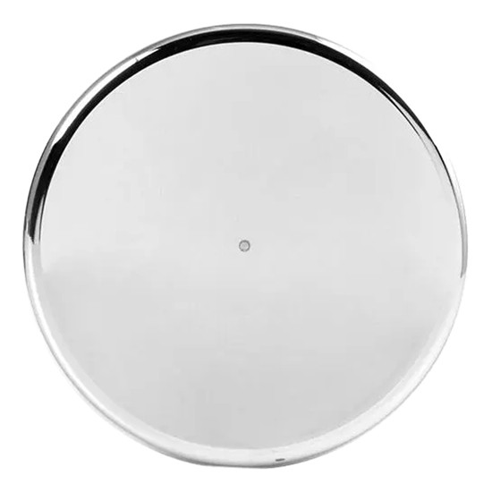 33MM X 3 3/8 Inch Chrome Flat Top Tube Screw On Lug Nut Cover With Lock Flange