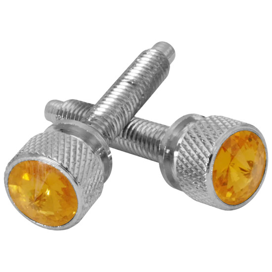 1-3/8 Inch Jeweled Chrome Long Dash Screws For Kenworth C500, Cabover, K100E, T2000, T300, T600, T600B, T800, W900B, W900L, W900S