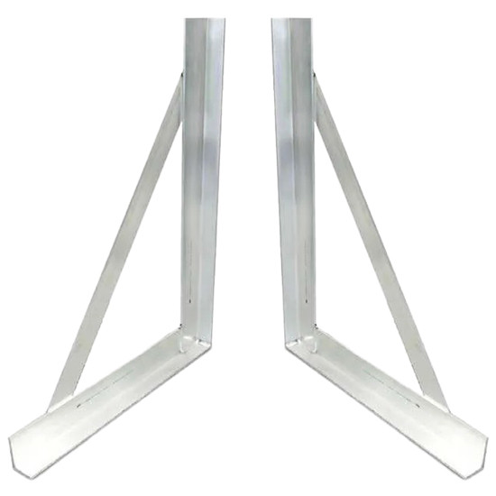 24 Inch Aluminum Tool Box L Mounting Brackets