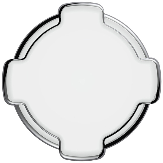 Chrome Plastic Non- Locking Fuel Cap Cover For Freightliner