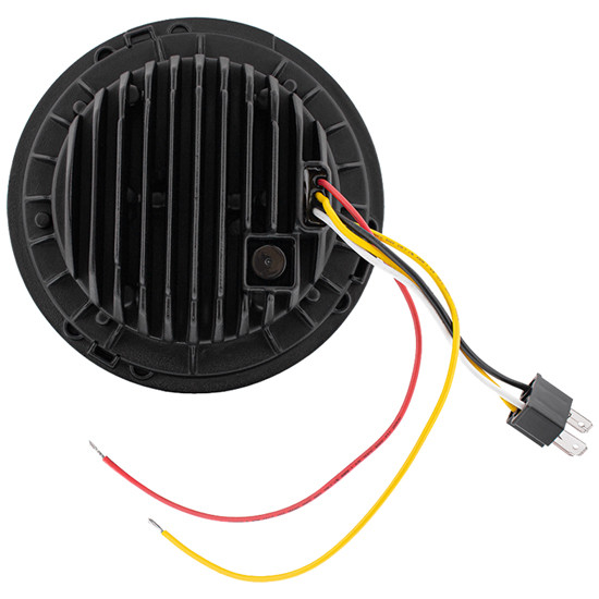 Ultralit 7 Inch High Power LED Projection Light With Dual Color LED Halo For Kenworth T2000 & Peterbilt 359