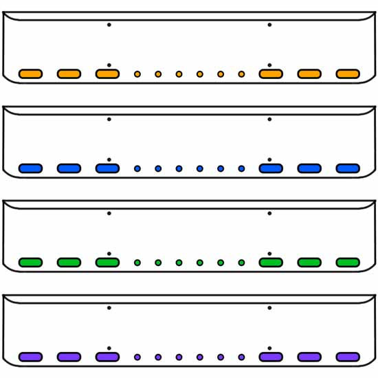 20 Inch Chrome Texas Rolled End Bumper Kit For Western Star 4700 SF 2013 - 2024