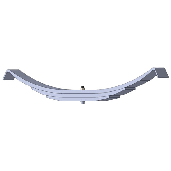 3 Leaf Trailer Spring - 10,000 lbs. Capacity For Fruehauf F-series Single Axle