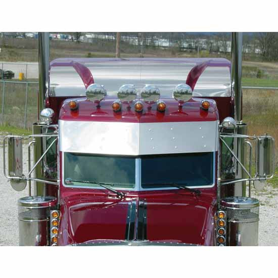 3 Piece Ultra-Sleeper Roof Trim For Peterbilt With 63 Inch Stand