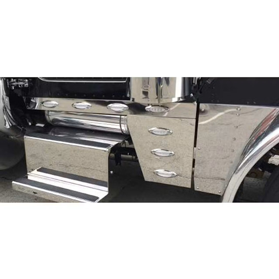 304 Stainless Steel Lower Hood Panel For Peterbilt 589