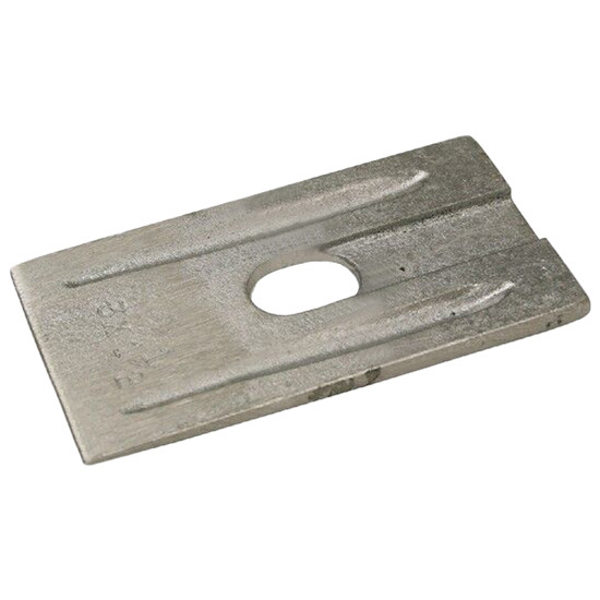 3 X 6 Inch 1 1/2 Degree  Aluminum Spring Shim Wedge For International Loadstar 1600, 1800