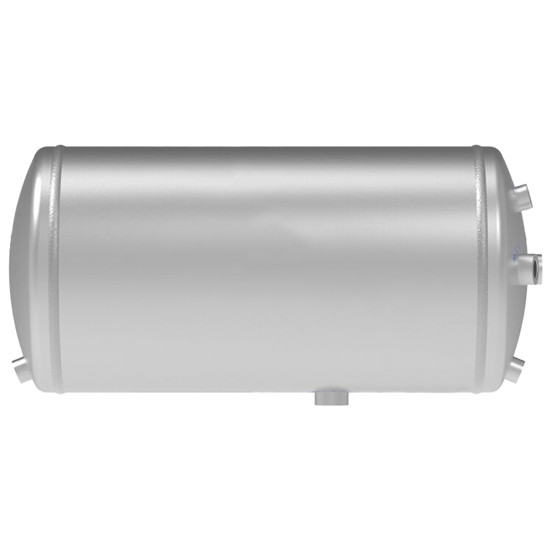 Steel Single Chamber Air Tank 9.75 OD X 20.5 Inch - 8 Ports For Volvo VNL Gen II 2004 - 2018