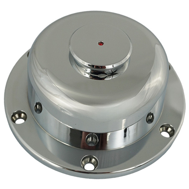 BESTfit Chrome Plated Steel Front Hub Oiler Cap Covers, 6 Bolt Mounting