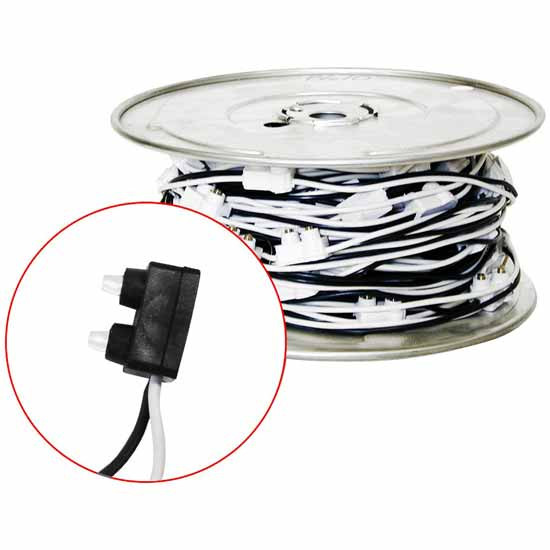 2 Prong Male Plug Wire Light Harness With 8.5 Inch Lead - Sold Per Plug