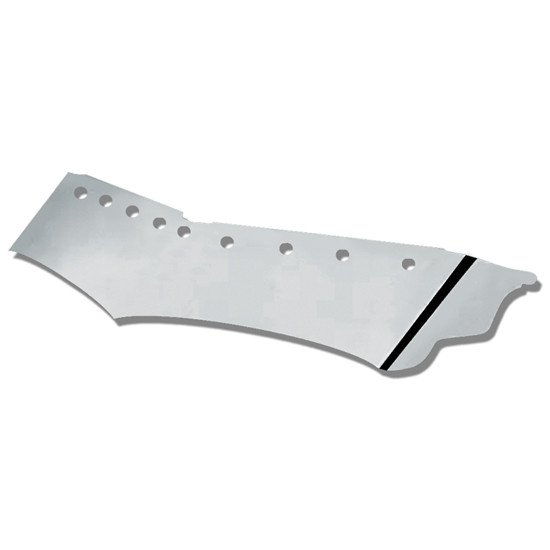 18 Inch Stainless Steel Wicket Drop Visor W/ Nine 2 Inch Round Light Holes For Freightliner Classic With Rasied Roof Condo Cabs